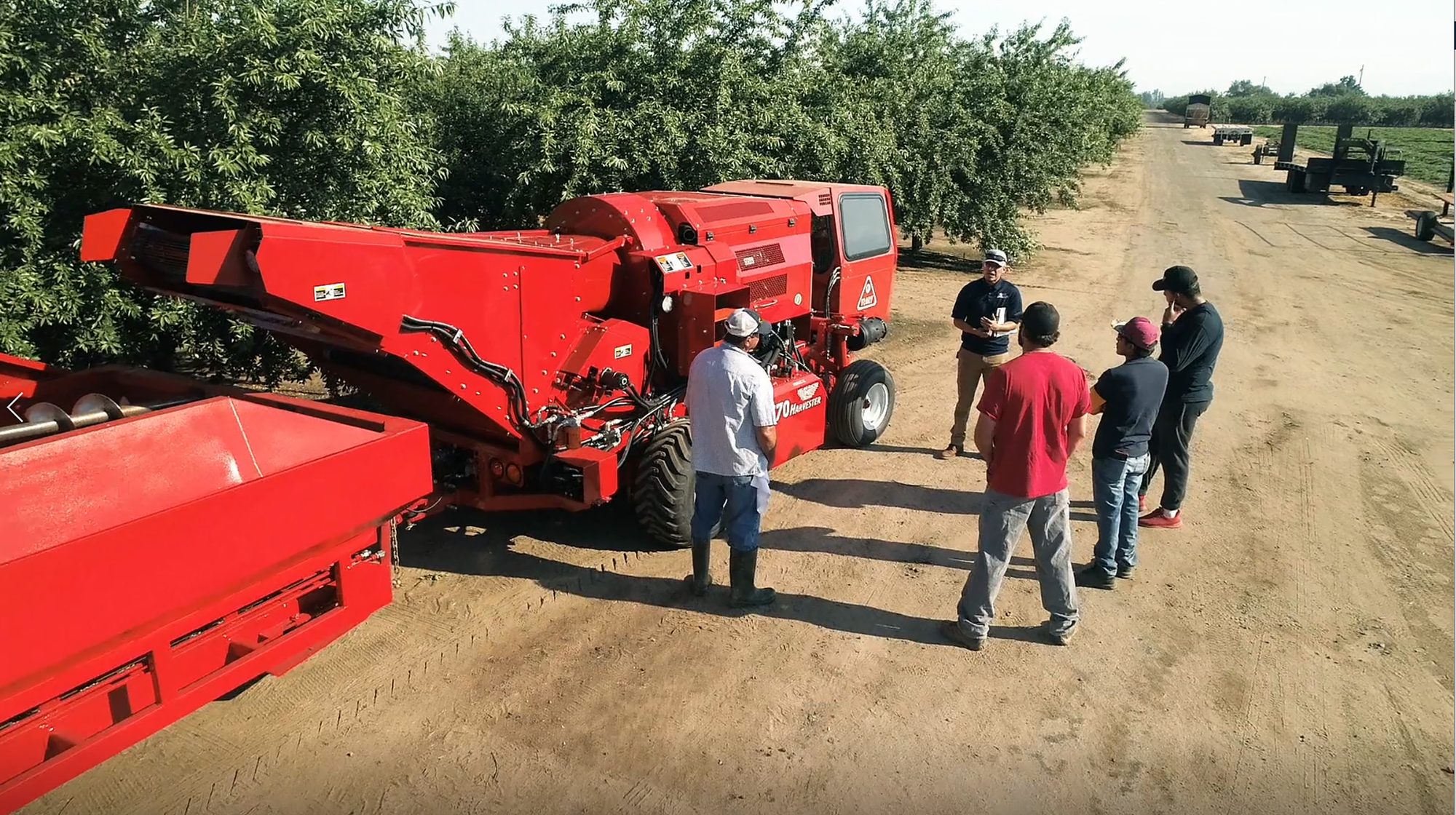 GAR trainer walking a crew through equipment safety in the field